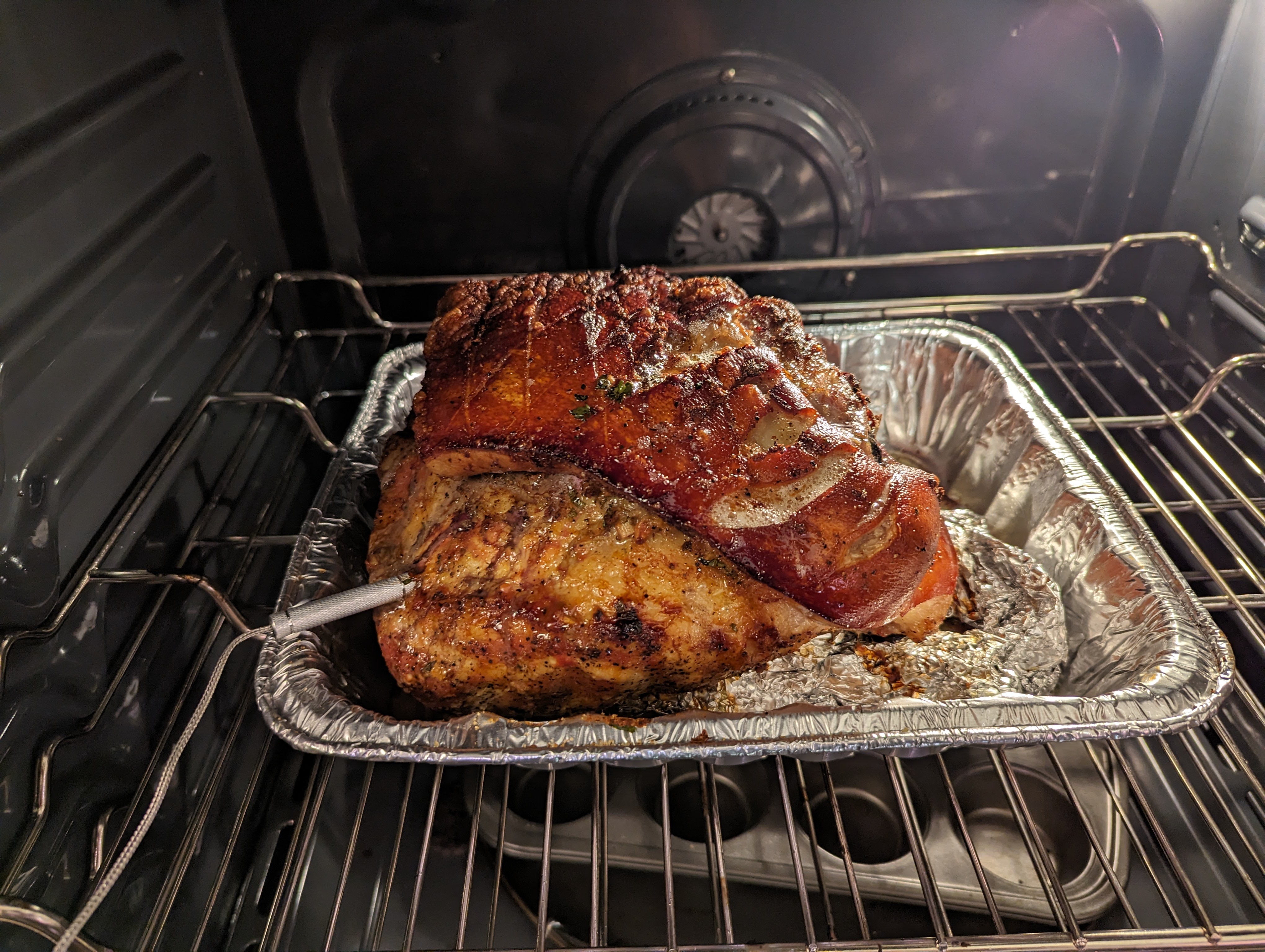 Rib roast in the oven
